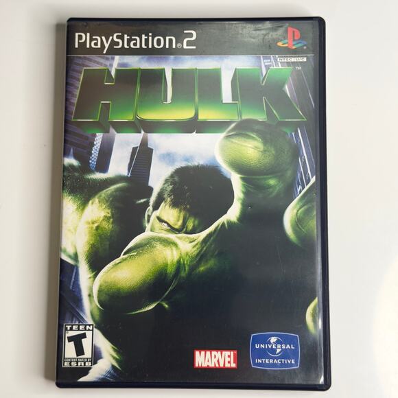 Hulk Videogame (Sony PlayStation 2, 2003) Complete CIB PS2 Game w/ Manual - Picture 1 of 7